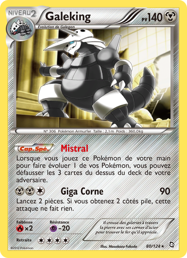 Galeking 80 — Dragons Exalted (French Pokémon TCG card)