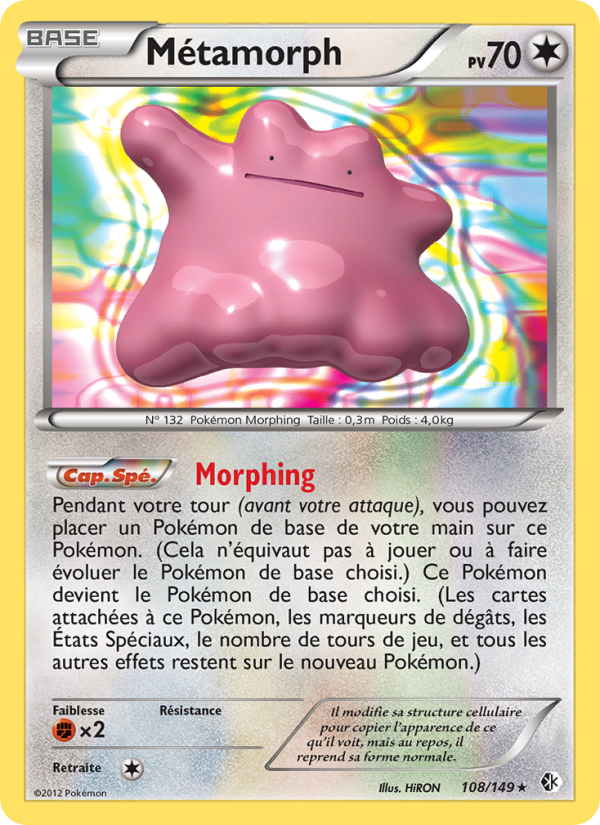 Métamorph 108 — Boundaries Crossed (French Pokémon TCG card)