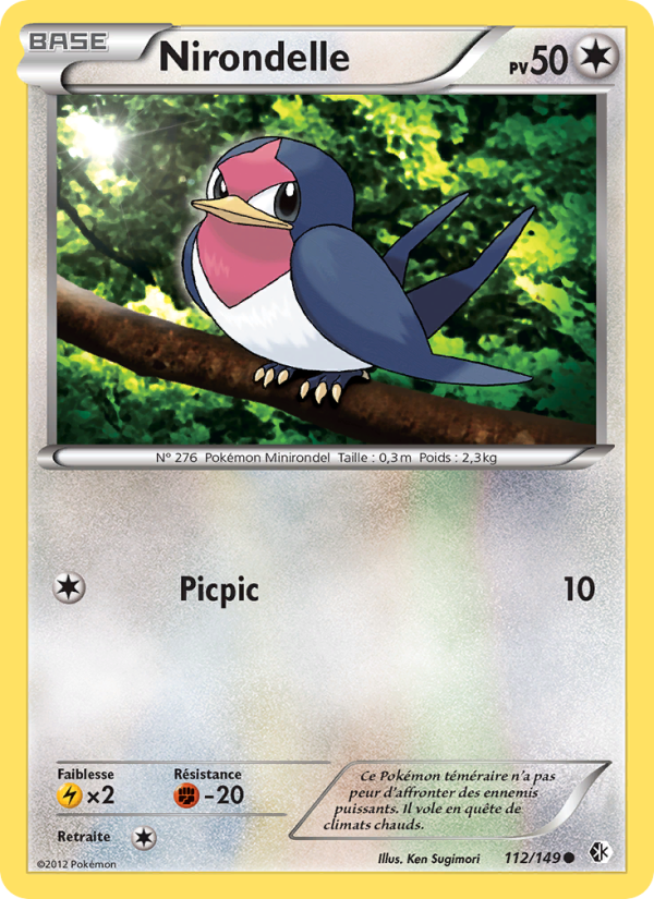 Nirondelle 112 — Boundaries Crossed (French Pokémon TCG card)