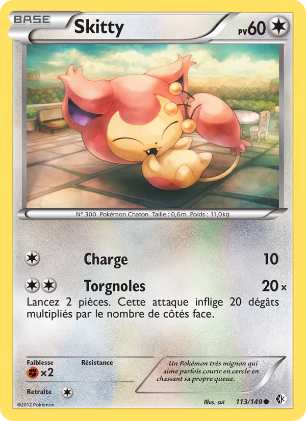 Skitty 113 — Boundaries Crossed (French Pokémon TCG card)