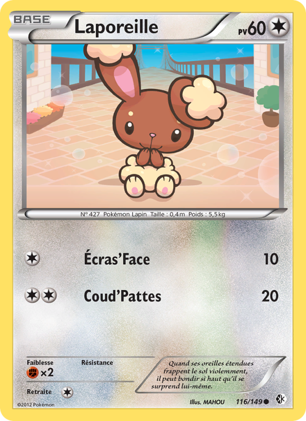 Laporeille 116 — Boundaries Crossed (French Pokémon TCG card)