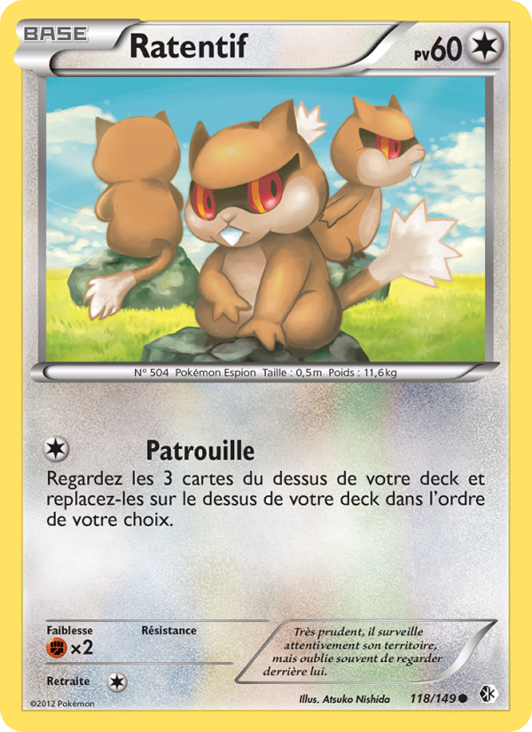 Ratentif 118 — Boundaries Crossed (French Pokémon TCG card)