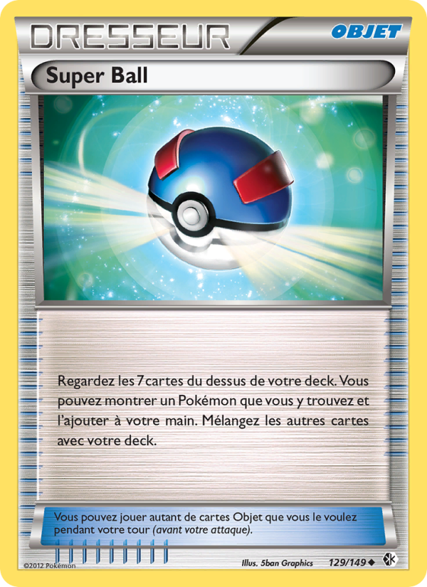 Super Ball 129 — Boundaries Crossed (French Pokémon TCG card)