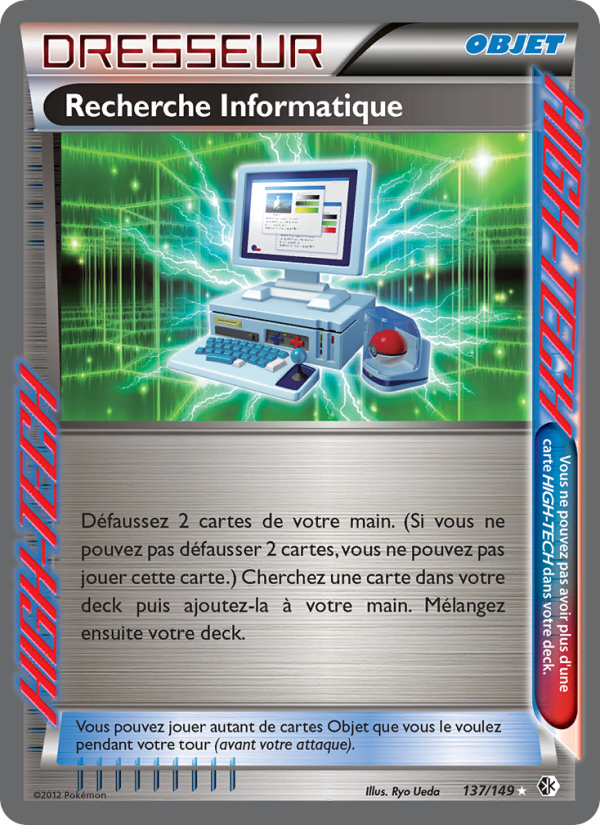 Recherche Informatique 137 — Boundaries Crossed (French Pokémon TCG card)
