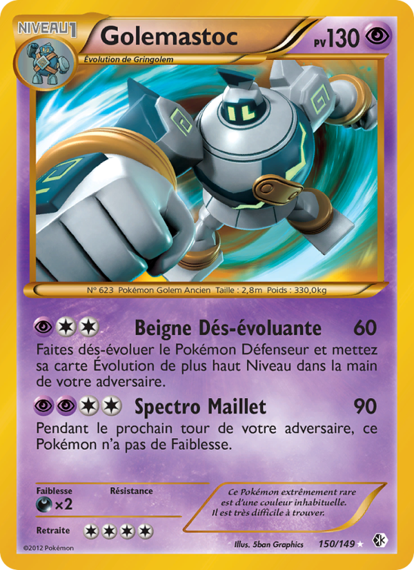 Golemastoc 150 — Boundaries Crossed (French Pokémon TCG card)