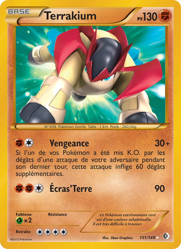 Terrakium 151 — Boundaries Crossed (French Pokémon TCG card)