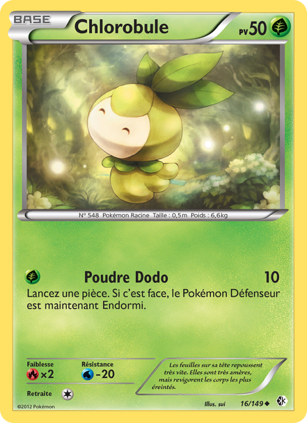 Chlorobule 16 — Boundaries Crossed (French Pokémon TCG card)