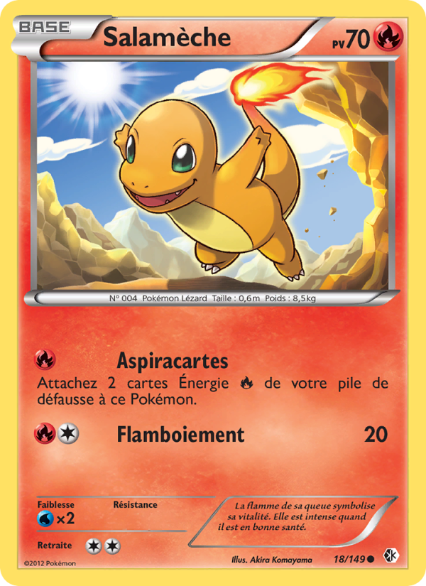Salamèche 18 — Boundaries Crossed (French Pokémon TCG card)