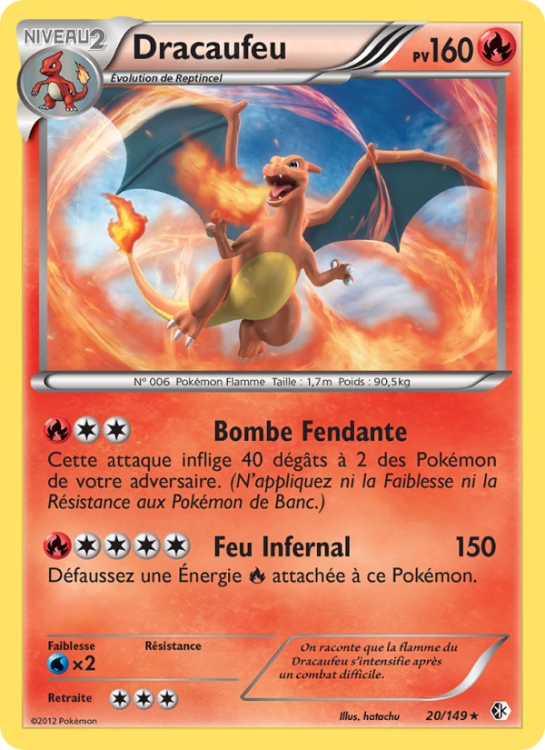 Dracaufeu 20 — Boundaries Crossed (French Pokémon TCG card)