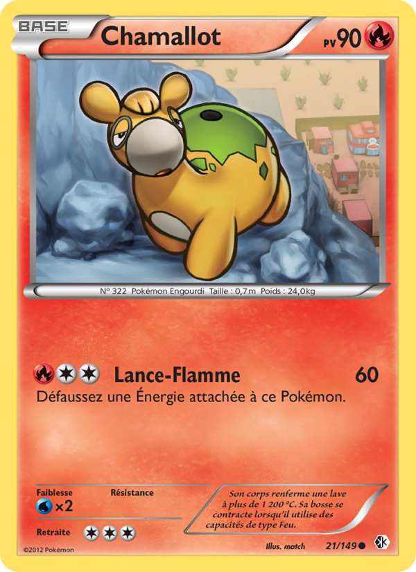 Chamallot 21 — Boundaries Crossed (French Pokémon TCG card)