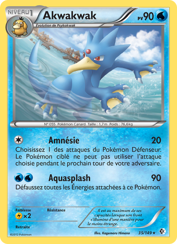 Akwakwak 35 — Boundaries Crossed (French Pokémon TCG card)