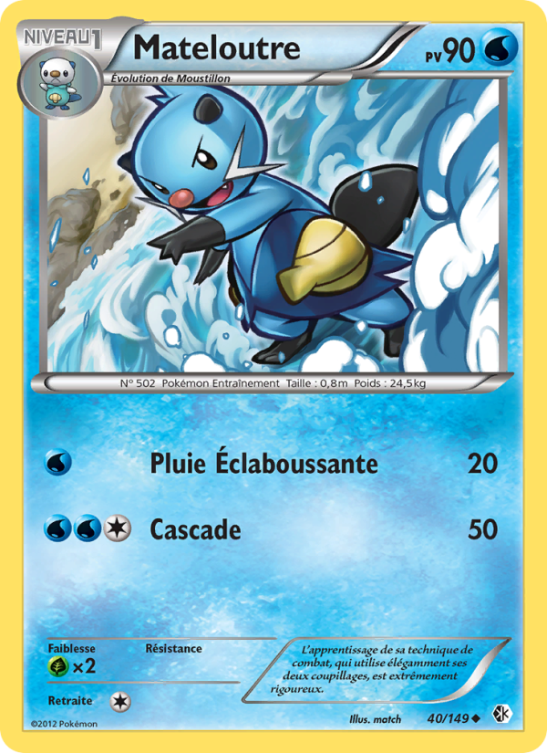 Mateloutre 40 — Boundaries Crossed (French Pokémon TCG card)