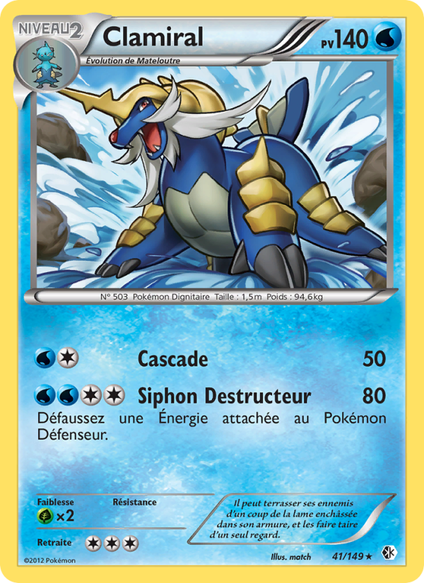 Clamiral 41 — Boundaries Crossed (French Pokémon TCG card)