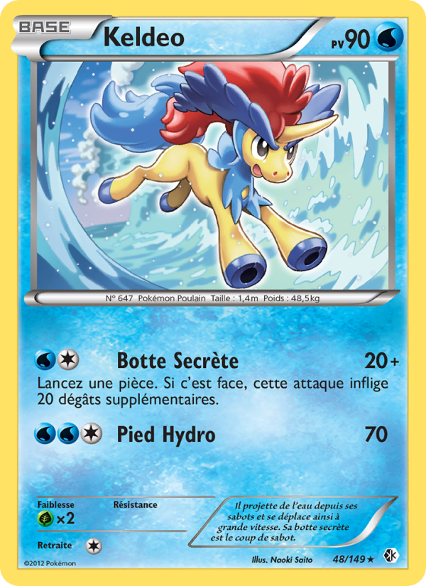 Keldeo 48 — Boundaries Crossed (French Pokémon TCG card)