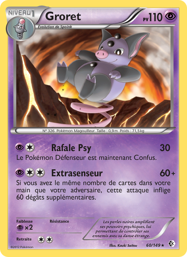 Groret 60 — Boundaries Crossed (French Pokémon TCG card)