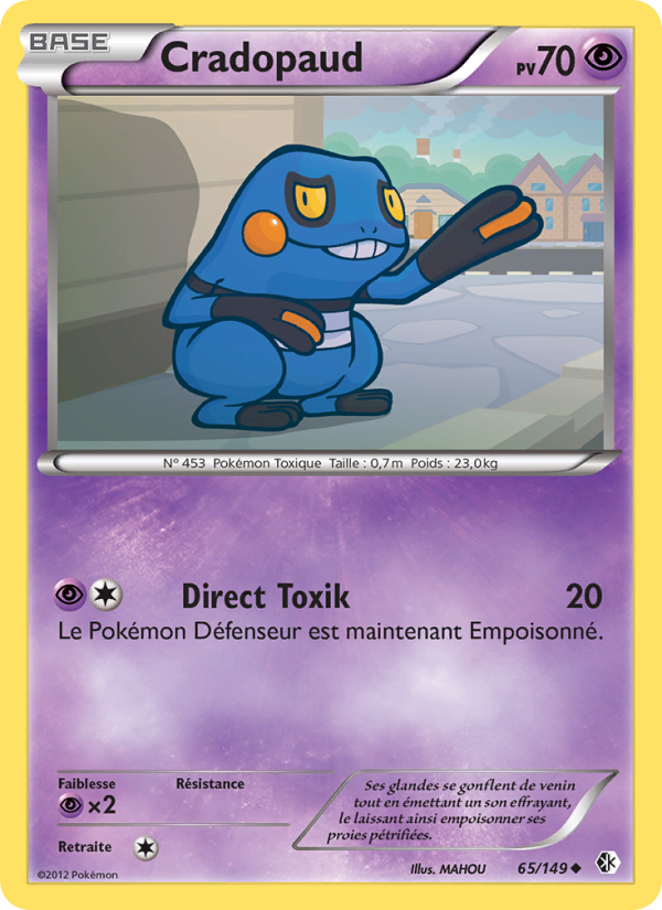 Cradopaud 65 — Boundaries Crossed (French Pokémon TCG card)