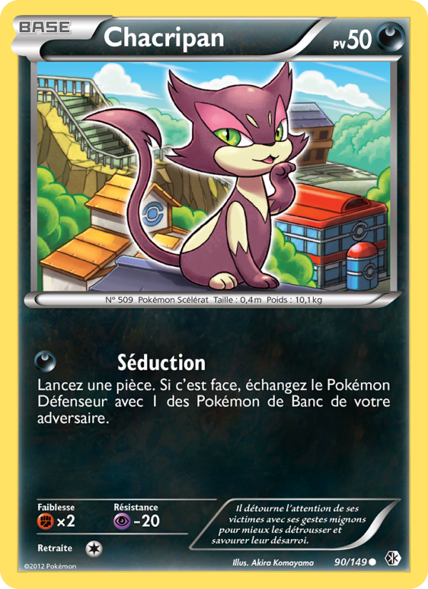 Chacripan 90 — Boundaries Crossed (French Pokémon TCG card)