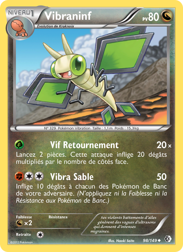 Vibraninf 98 — Boundaries Crossed (French Pokémon TCG card)