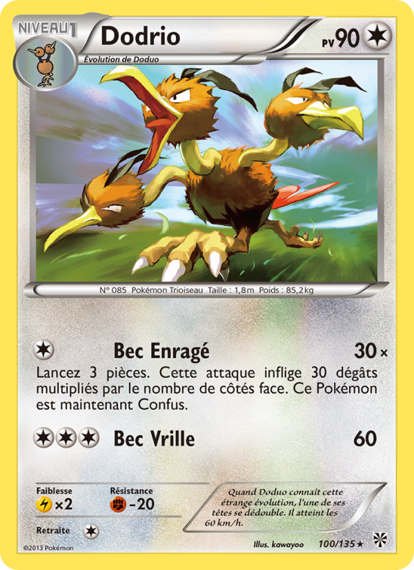 Dodrio 100 — Plasma Storm (French Pokémon TCG card)