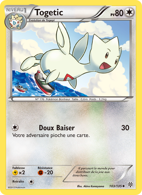 Togetic 103 — Plasma Storm (French Pokémon TCG card)