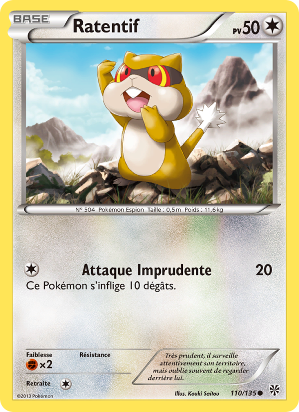 Ratentif 110 — Plasma Storm (French Pokémon TCG card)