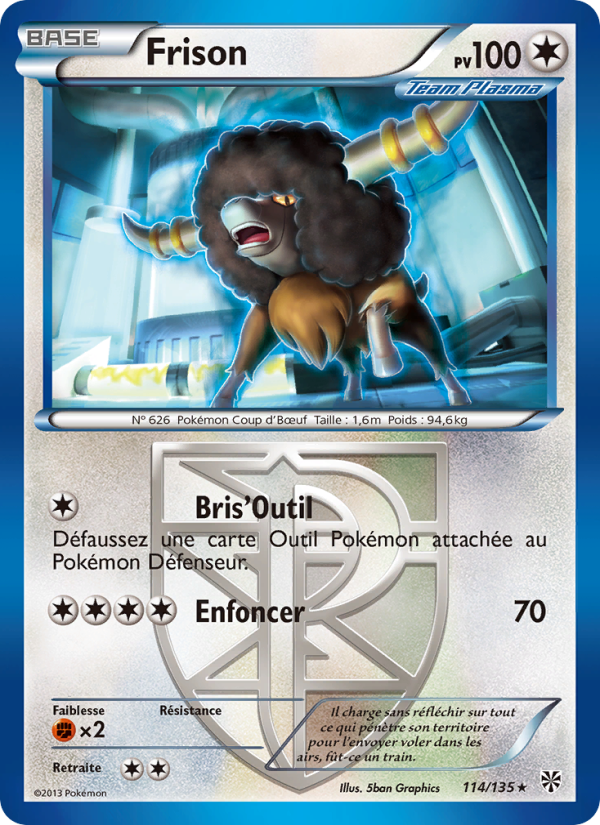 Frison 114 — Plasma Storm (French Pokémon TCG card)