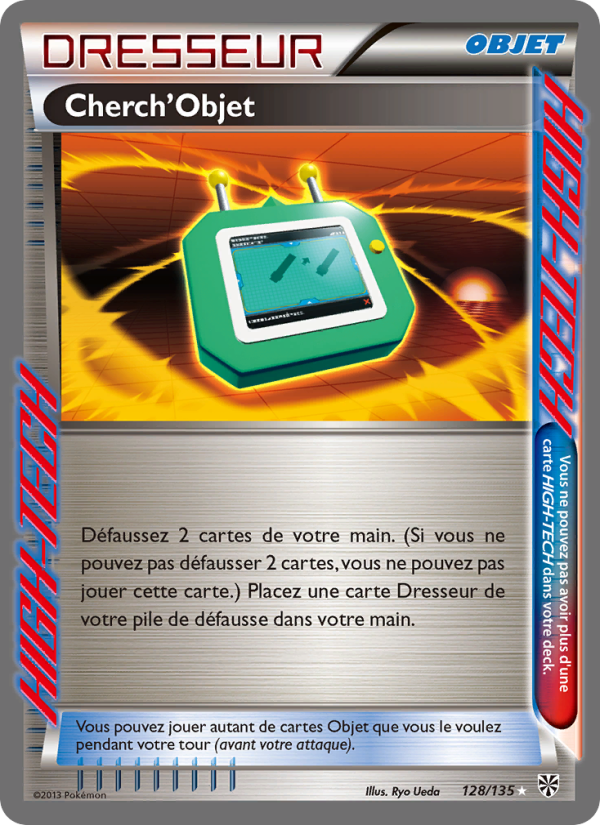 Cherch’Objet 128 — Plasma Storm (French Pokémon TCG card)
