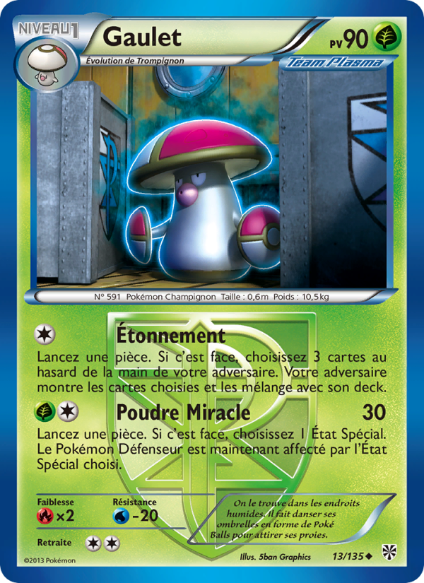 Gaulet 13 — Plasma Storm (French Pokémon TCG card)