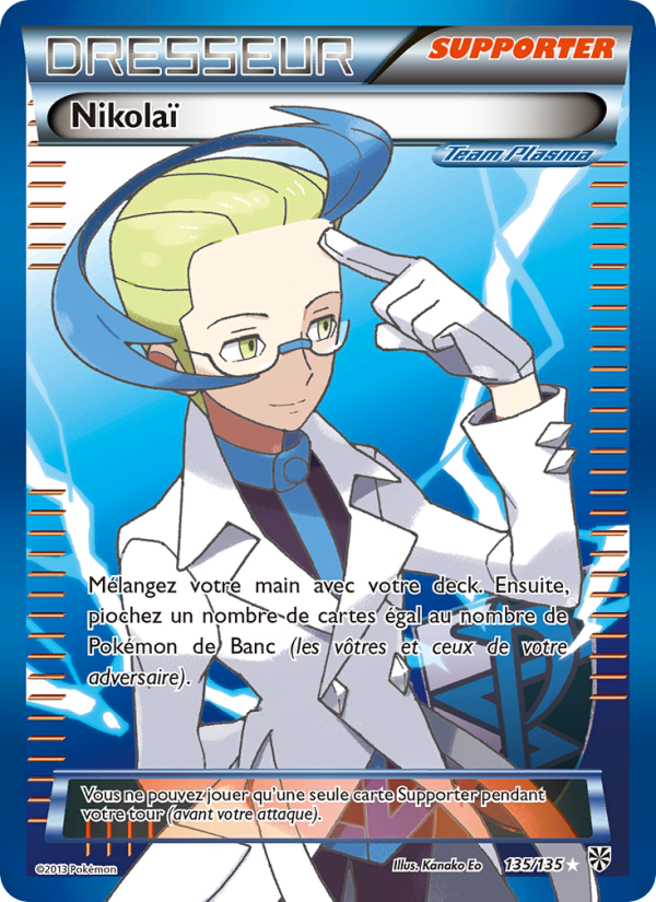 Nikolaï 135 — Plasma Storm (French Pokémon TCG card)