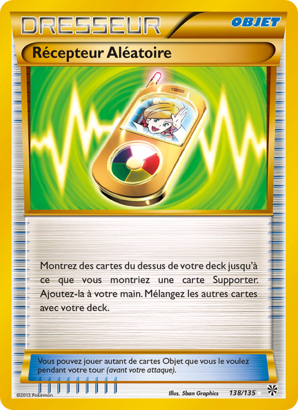 Récepteur Aléatoire 138 — Plasma Storm (French Pokémon TCG card)