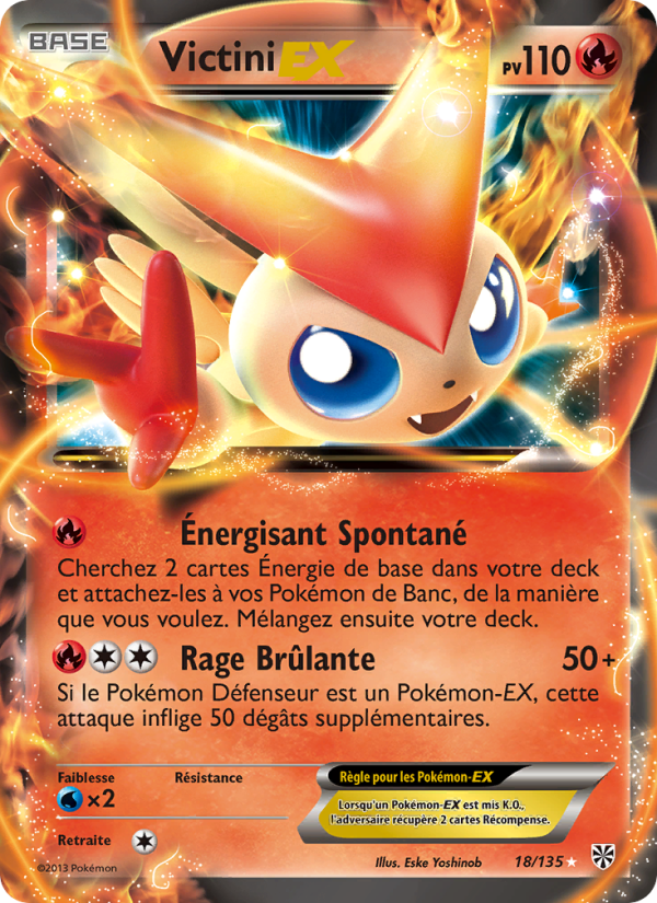 Victini-EX 18 — Plasma Storm (French Pokémon TCG card)