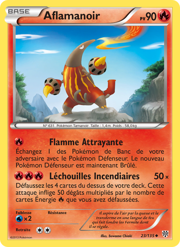 Aflamanoir 23 — Plasma Storm (French Pokémon TCG card)