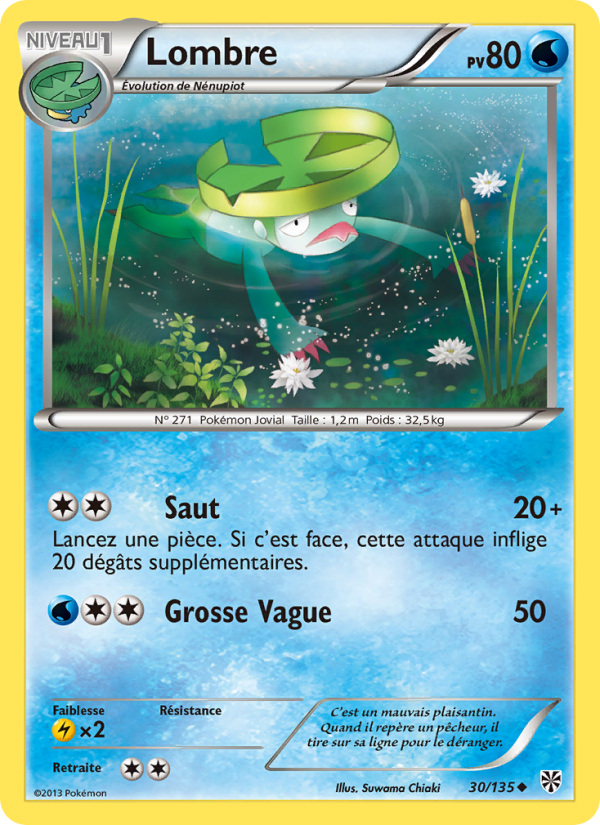 Lombre 30 — Plasma Storm (French Pokémon TCG card)