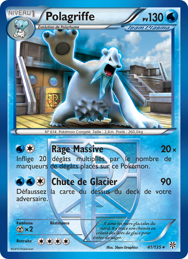 Polagriffe 41 — Plasma Storm (French Pokémon TCG card)