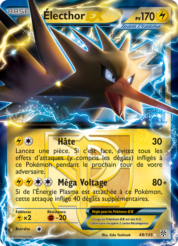 Électhor-EX 48 — Plasma Storm (French Pokémon TCG card)