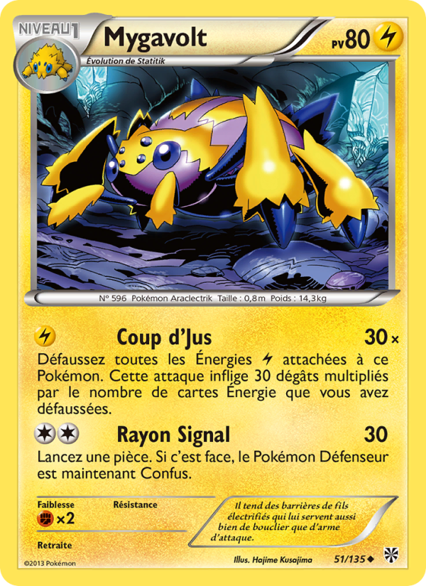 Mygavolt 51 — Plasma Storm (French Pokémon TCG card)