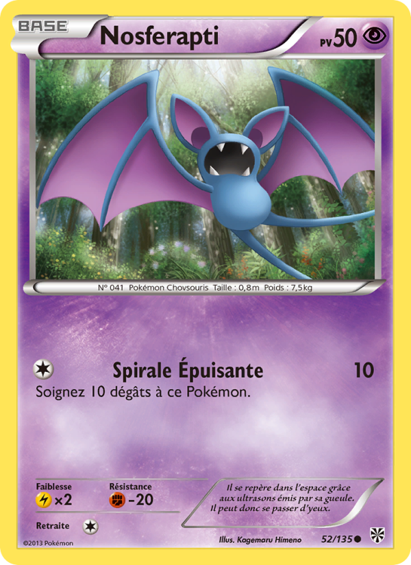 Nosferapti 52 — Plasma Storm (French Pokémon TCG card)
