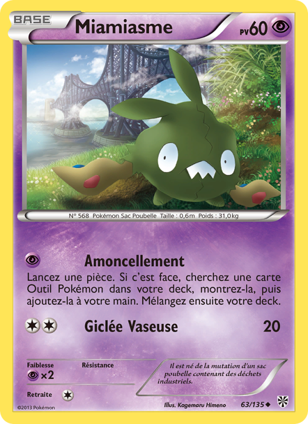 Miamiasme 63 — Plasma Storm (French Pokémon TCG card)