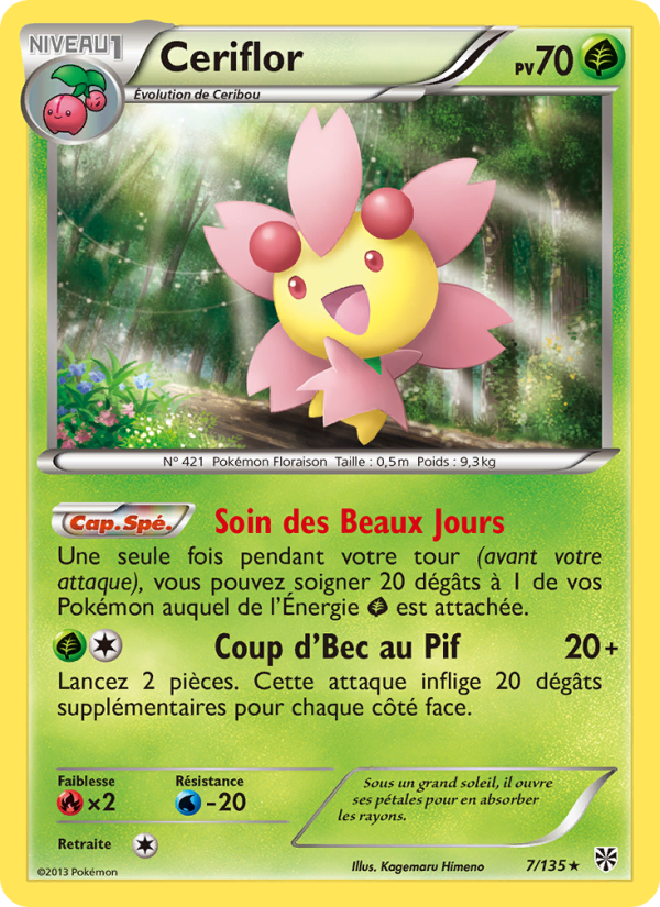 Ceriflor 7 — Plasma Storm (French Pokémon TCG card)