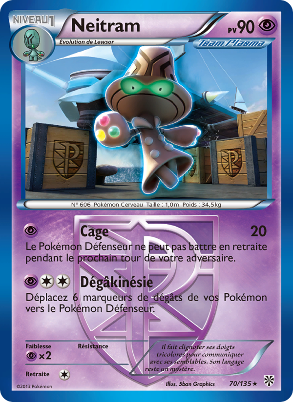Neitram 70 — Plasma Storm (French Pokémon TCG card)