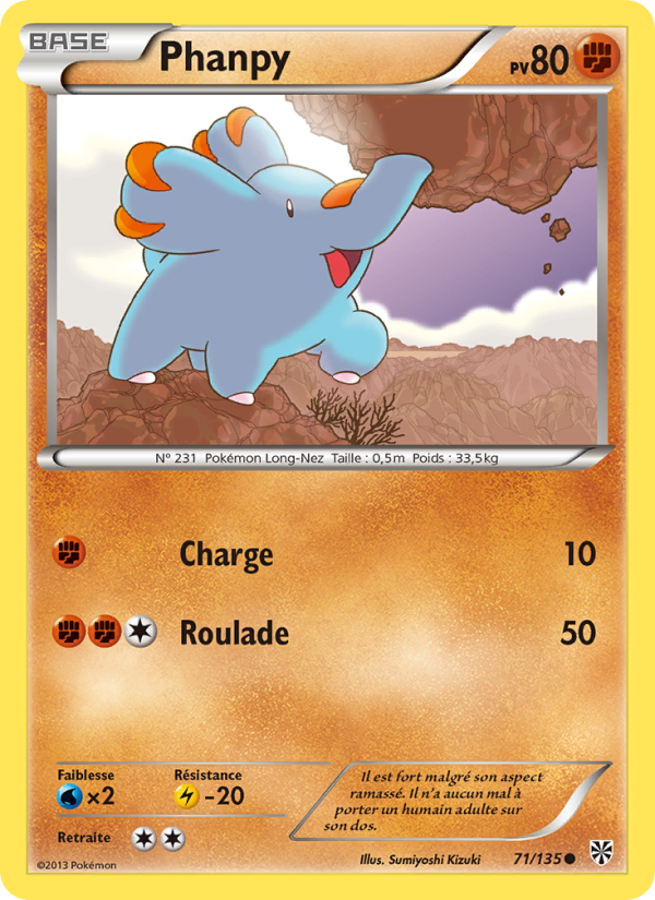 Phanpy 71 — Plasma Storm (French Pokémon TCG card)