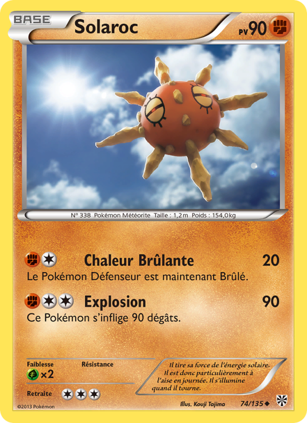 Solaroc 74 — Plasma Storm (French Pokémon TCG card)
