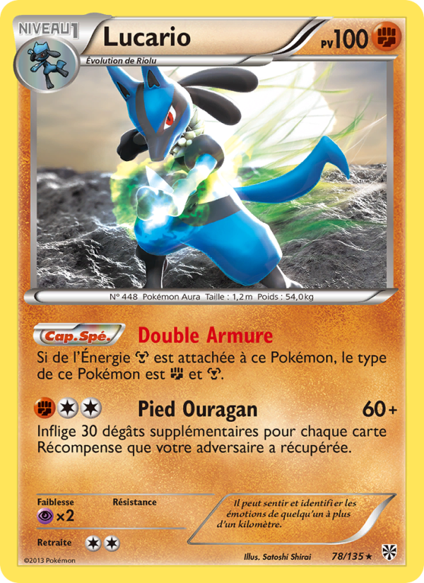 Lucario 78 — Plasma Storm (French Pokémon TCG card)