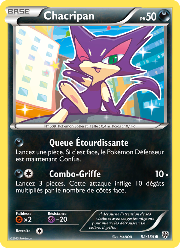 Chacripan 82 — Plasma Storm (French Pokémon TCG card)