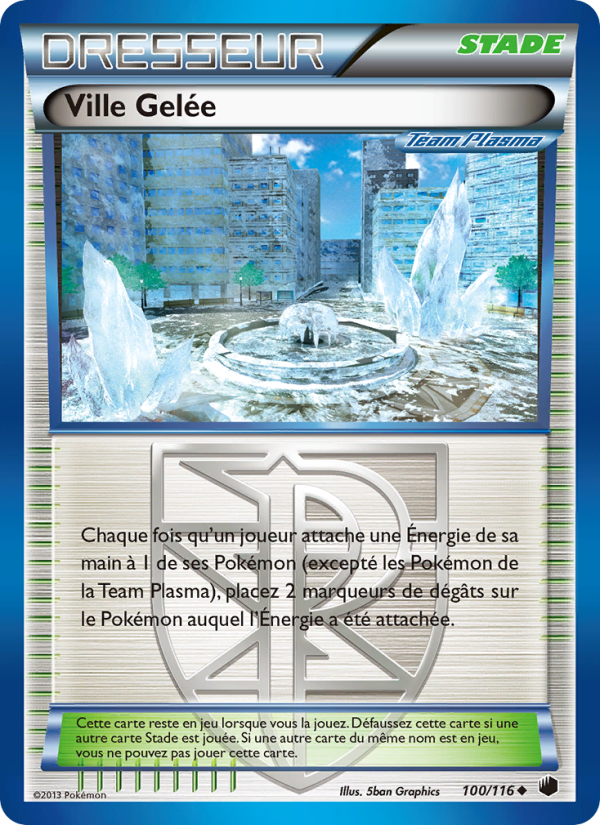 Ville Gelée 100 — Plasma Freeze (French Pokémon TCG card)