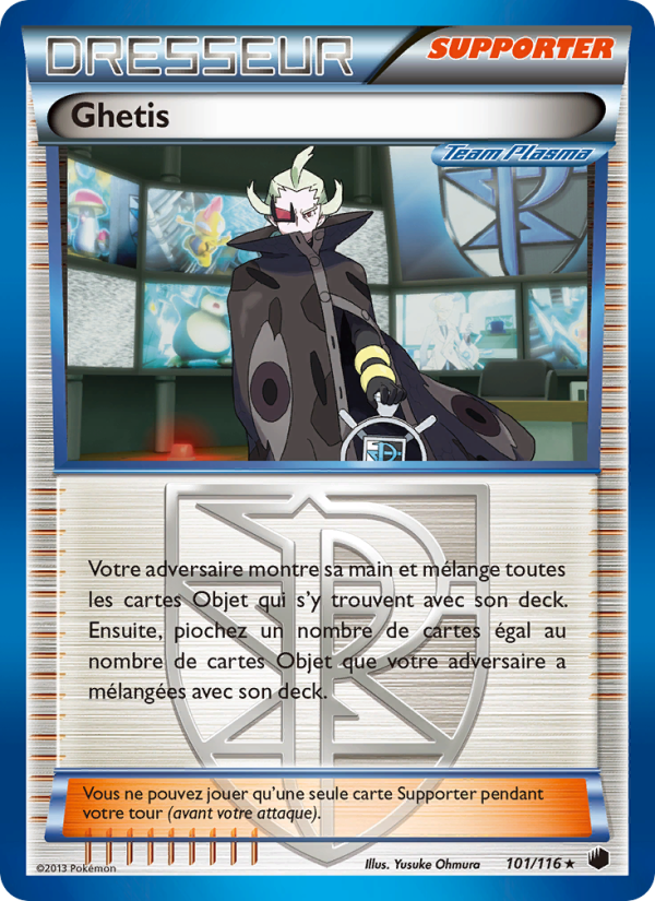Ghetis 101 — Plasma Freeze (French Pokémon TCG card)
