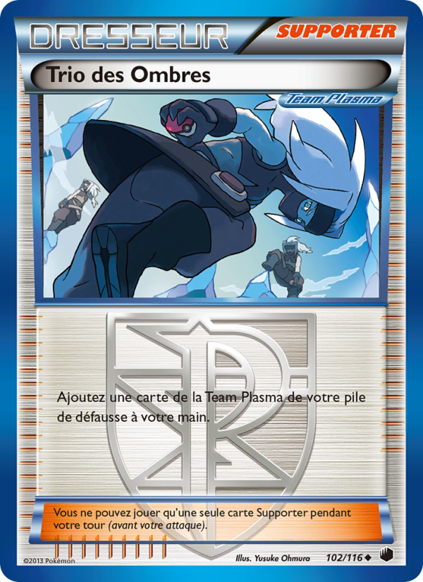 Trio des Ombres 102 — Plasma Freeze (French Pokémon TCG card)