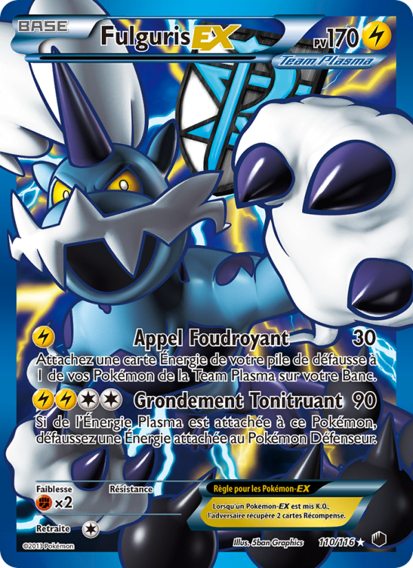 Fulguris-EX 110 — Plasma Freeze (French Pokémon TCG card)