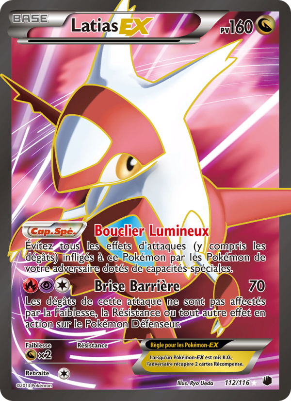 Latias-EX 112 — Plasma Freeze (French Pokémon TCG card)