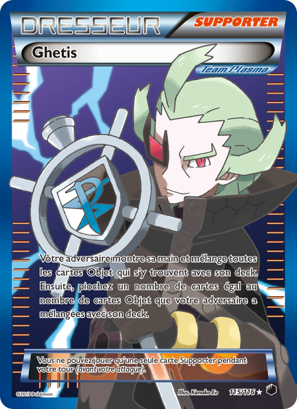 Ghetis 115 — Plasma Freeze (French Pokémon TCG card)